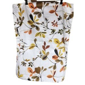 GRANDINROAD White Orange Green MCM Floral Print STANDARD Pillow Shams -set of 2